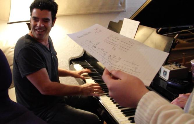 Chris K. in the studio